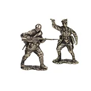 Бронзовый набор солдатиков «Пехота Красной армии №1», 4 шт. — необычный подарок — фотография 3