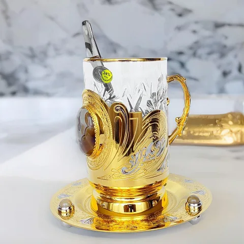 На память: Латунный чайный набор «Агат»
