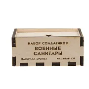 Бронзовый набор солдатиков «Советские санитары», 5 шт., 1:35 — оригинальный подарок — фотография 2