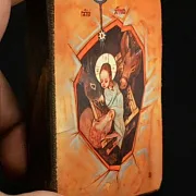 На память: Иконка деревянная "Рождество Христово" — фотография 2