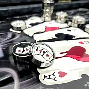 Подарочные нарды под стеклом «Четыре туза» — фотография 7