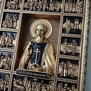 Резная Икона Сергий Радонежский — красивый подарок — фотография 9