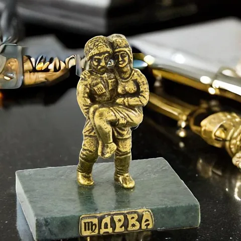 На память: Бронзовая статуэтка «Знак зодиака Дева»