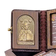 Книга с молитвами "Иисус Христос" — книга в кожаном переплёте — красивый подарок — фотография 5