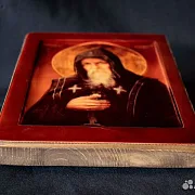 В подарок: Икона "Свт, Преподобный Серафим Вырицкий" — фотография 3