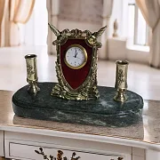 Подарочные бронзовые часы «Наградные с мечами с п/п» — фотография 1